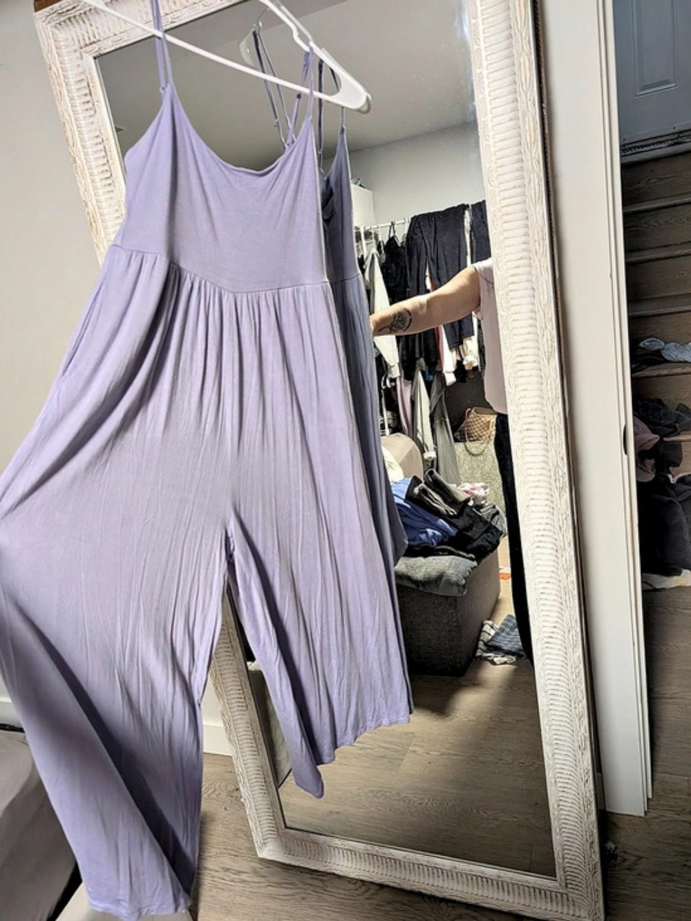 Wide Leg Jumpsuit in Purple
